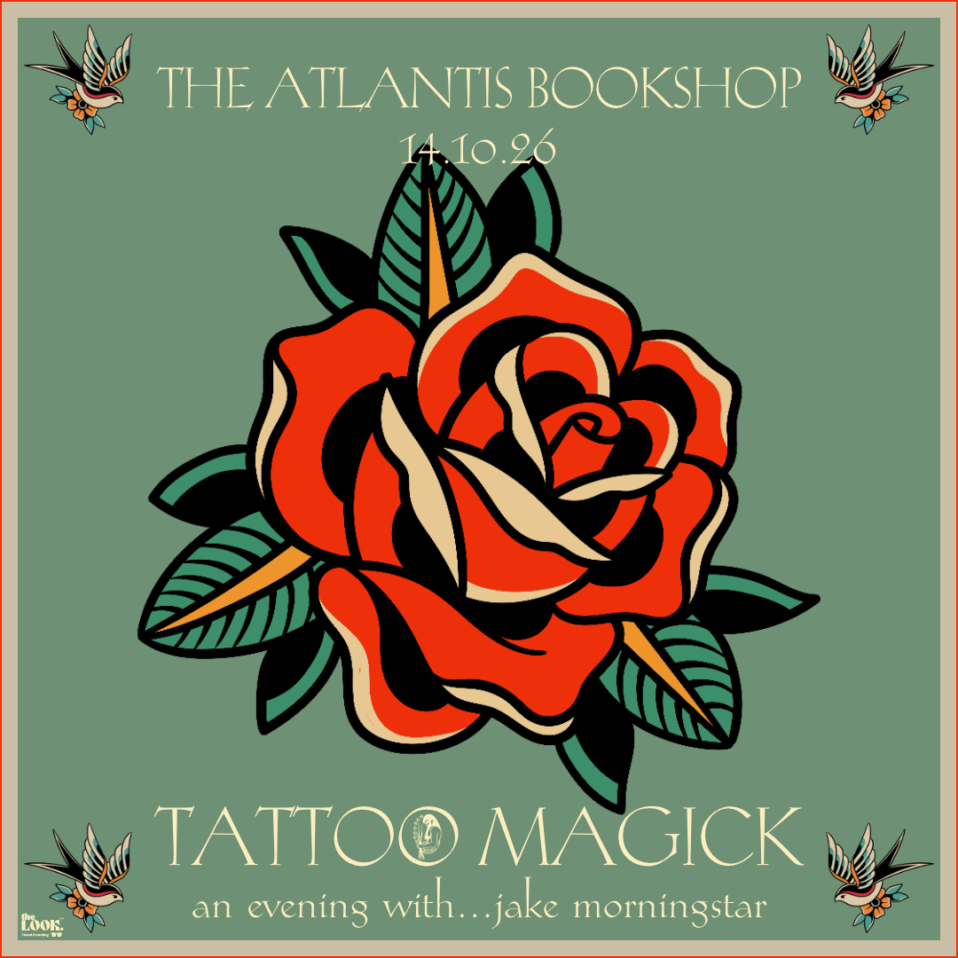 AtlantisShop's tweet photo. Tonight! Join us for a celebration when author Jake Morningstar launches is new book "Tattoo Magick" which draws on new &amp; old ink for spells &amp; spiritual connections.

“Transform Your Life, Not Just Your Skin, with the Sacred Power of Ink”

See Events: https://t.co/VeGKw11v2Y https://t.co/KkrKtCuCt1
