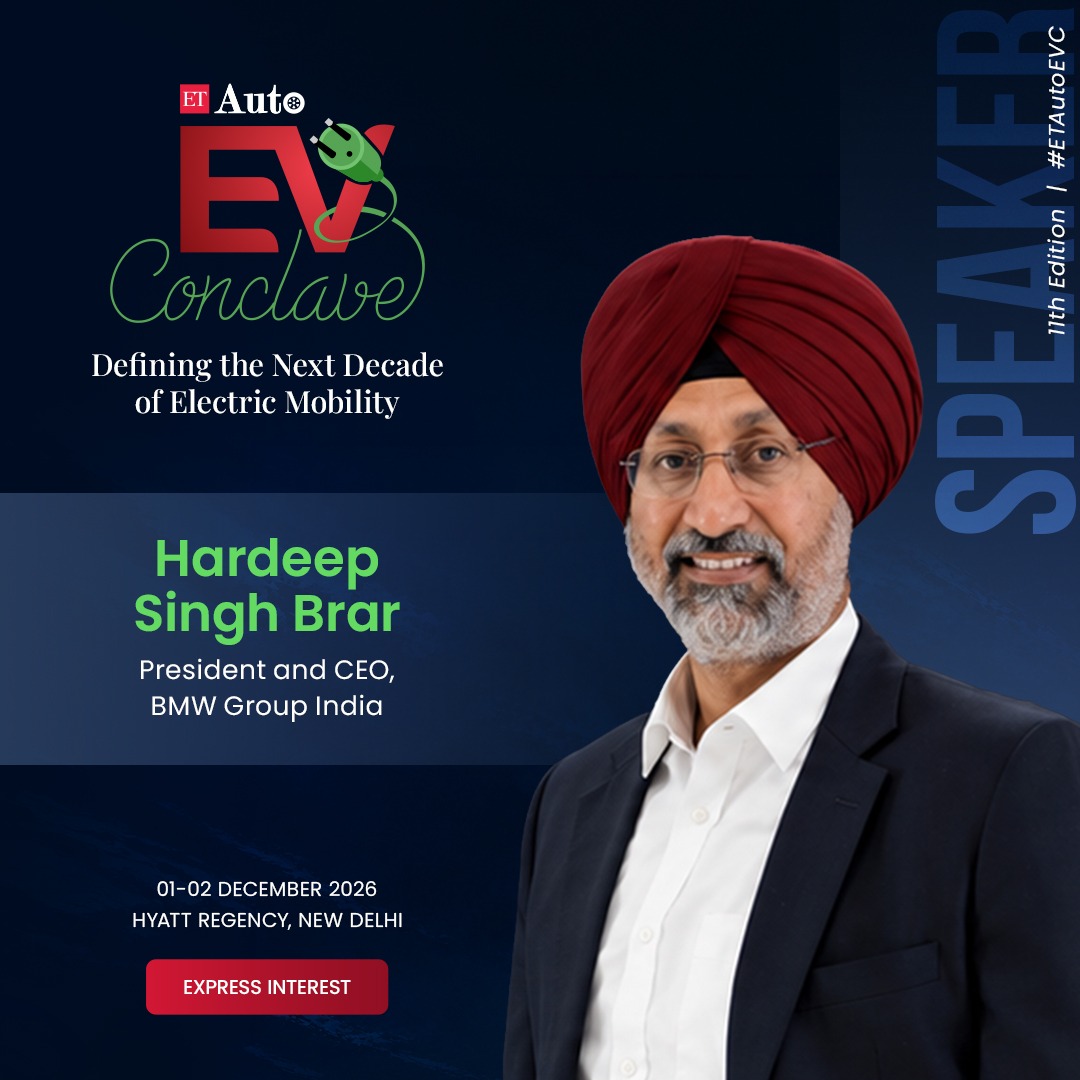 ETAuto's tweet photo. Hardeep Singh Brar, President and CEO, BMW Group India, joins the 11th Edition of ETAuto EV Conclave 2026, bringing a valuable perspective on how global automotive innovation can align with India’s fast-evolving EV market.

Express Interest: https://t.co/U7mP54DUv3

#ETAutoEVC https://t.co/mLy4Lk1cwV