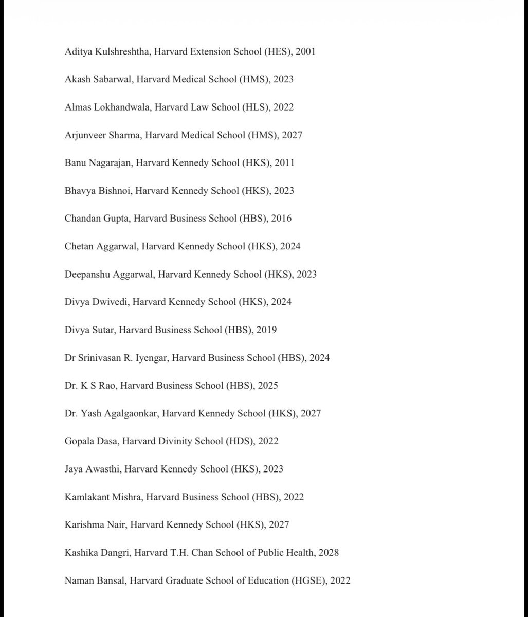 AdityaRajKaul's tweet photo. New: Counter Statement by another Harvard India Alumni Group on Protests:

“We are deeply concerned by the negative public discourse and concerted campaign against India’s constitutional institutions, including the Election Commission of India, the Supreme Court, the office of the Hon’ble Chief Justice of India, and Parliament. Also troubling are reports of the use
of Harvard University’s name to lend credibility to a political campaign without appropriate authorisation.

The language used to describe India as being under “siege” and to characterise constitutional authorities as “thieves” or “compromised” raises serious concerns about the intent to undermine public trust in democratic institutions. The actions of law enforcement agencies to uphold public order deserve fair scrutiny, but sweeping accusations and abusive rhetoric cannot substitute for evidence, due process or institutional accountability. The dignity of public servants and the offices they hold must also be respected.

The Constitution, rule of law, and civil liberties must be respected at all times, not just when it suits our interests. Our l commitment must remain to the Constitution, not convenience; to justice, not selective outrage; and to democratic institutions, not the politics of accusation.”