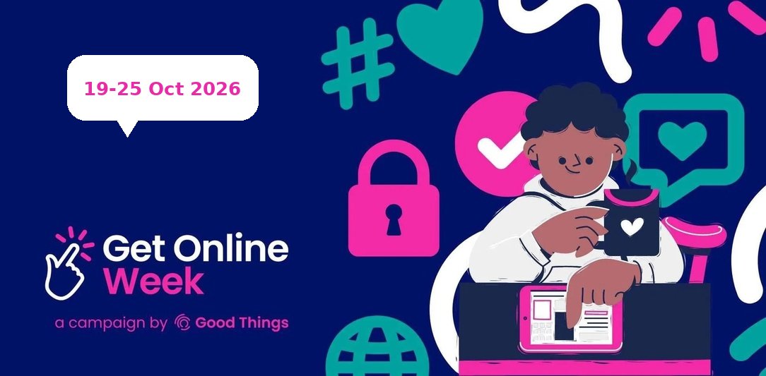Library_Plus's tweet photo. For #GetOnlineWeek #Kettering Library with AbilityNet are offering a session to help older and disabled adults develop digital skills.
📅Wed 21 October
🕚11am to 12pm
Drop-in with your device fully charged and tap into some expert advice! https://t.co/N2D39SyCQF
