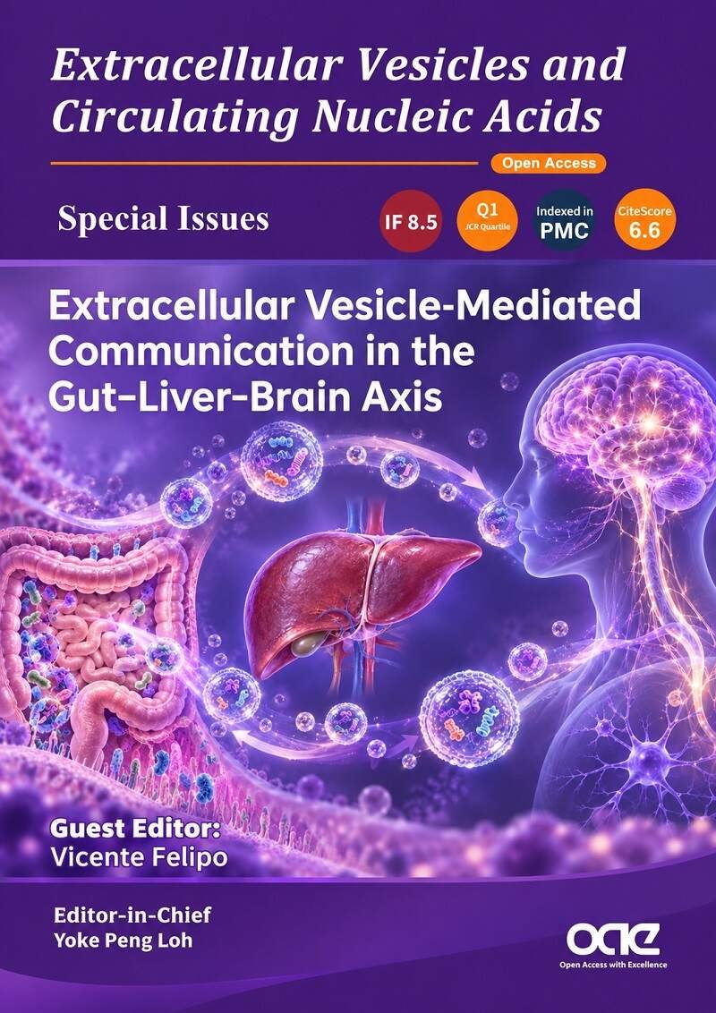 VesiclesAcids's tweet photo. 📢 Submit your research to EVCNA!
How do #extracellularvesicles transmit signals between the #gut, #liver, and #brain? 🧠🧬
Join our Special Topic on “Extracellular Vesicle-Mediated Communication in the Gut–Liver–Brain Axis”
🔗https://t.co/q3Q3c3Pi0a https://t.co/P8wBFV7O8g