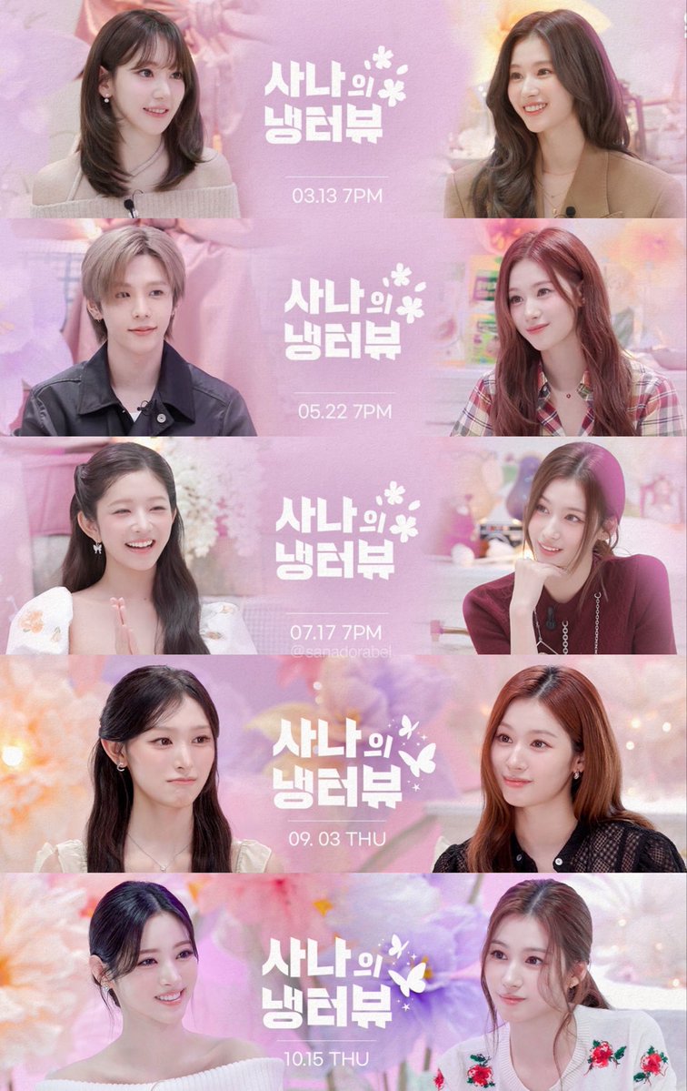 sanadorabel's tweet photo. japanese k-pop idols on sana fridge interview 🌸 https://t.co/0htwRRbC83
