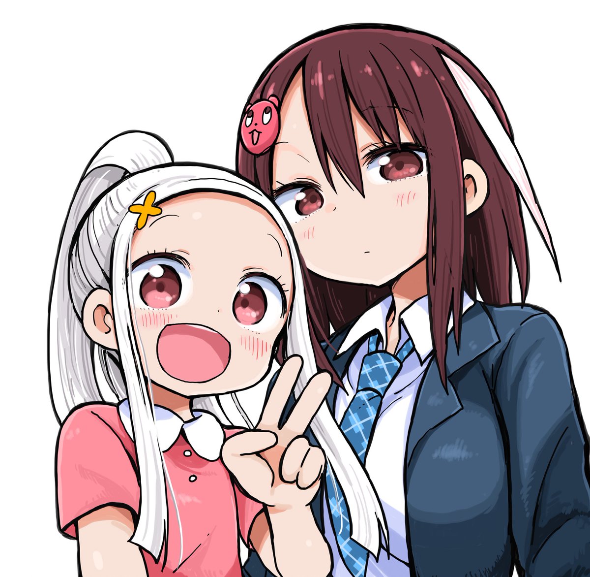 sankakuhead's tweet photo. サミちゃん＆みすず https://t.co/w07ZY0lYme