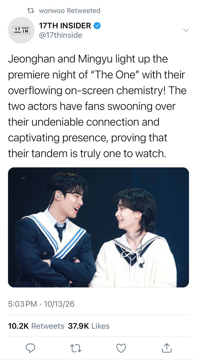 wonmisseo's tweet photo. starlight — #minwon ftau

#SEVENTEEEN #2026MAMAVOTE https://t.co/YUzCGPROrg