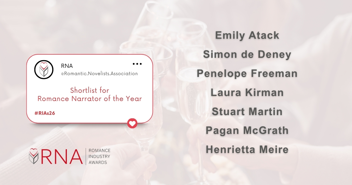 RNAtweets's tweet photo. Congratulations to the shortlist for the 2026 Romance Industry Awards #RIAs26

Thank you to the unseen champions who bring romantic fiction to readers!

Come celebrate with us at the awards lunch ceremony on Wed, 4th of November. More info 👇
https://t.co/XDZWv6Vvju https://t.co/ULy8Pzh3GR