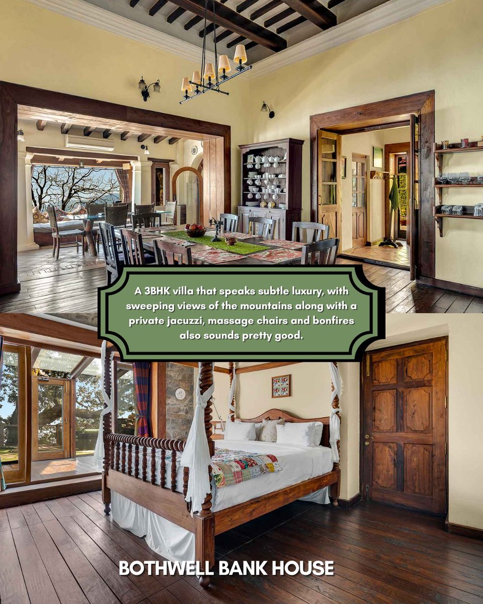 RokebyM's tweet photo. This year, to beat the #October heat, come up to the hillls to #Mussoorie. Here are a selection of villas by Rokeby Manor that even your busiest friends and cousins will not be able to say no to.
(1/2)
#vacation #TravelMood #travelindia #uttarakhand #landour #BREAK https://t.co/Yl2c67nuSe