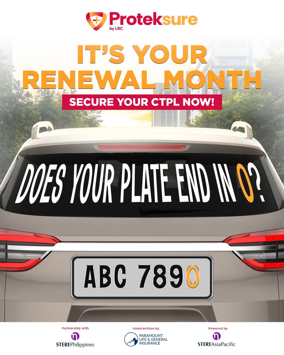 LBCexpress's tweet photo. Renewal month mo na? CTPL na ang next! 🛡️

Huwag nang patagalin, secure your CTPL and drive with confidence.

📍 Visit your nearest LBC branch today!

#LBCExpress #CTPL https://t.co/g1vhlWcj53