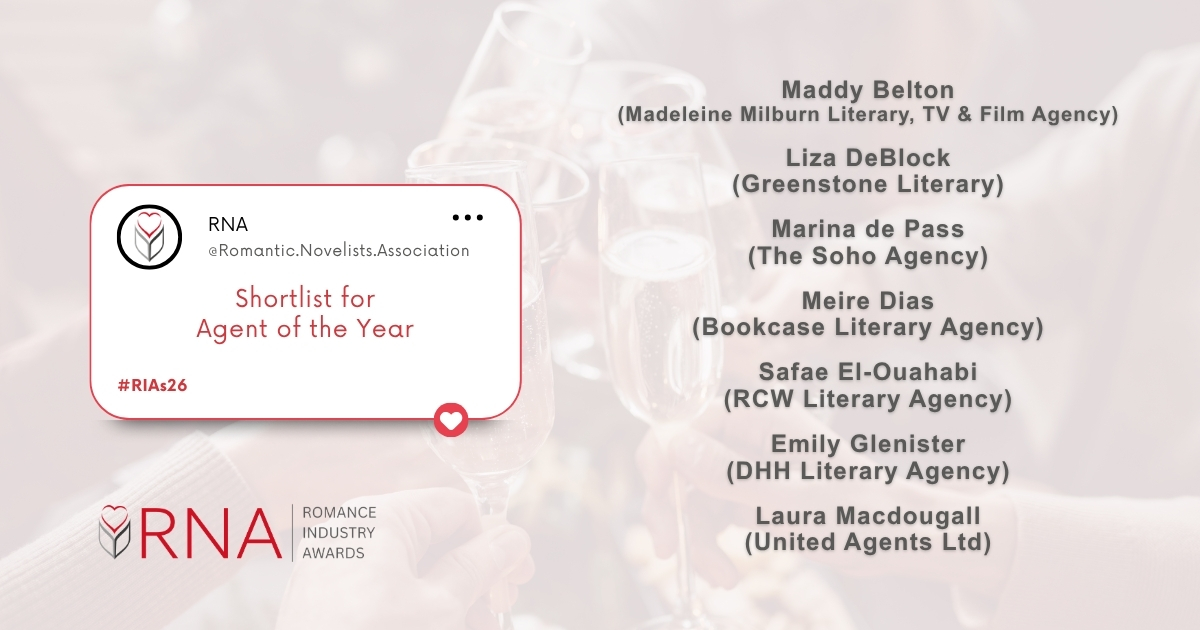 RNAtweets's tweet photo. Congratulations to the shortlist for the 2026 Romance Industry Awards #RIAs26

Thank you to the unseen champions who bring romantic fiction to readers!
@marinadepass 
Come celebrate with us at the awards lunch ceremony on Wed, 4th of November. More info 👇
https://t.co/XDZWv6Vvju https://t.co/bS8zp0F0fu