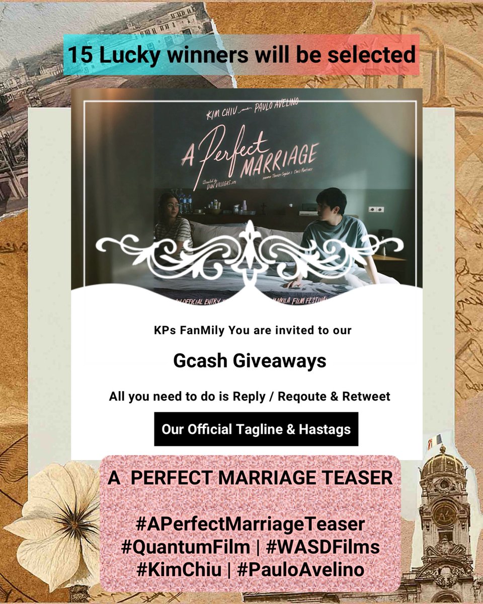 LilWayne_143's tweet photo. You know the drill KP’s FanMily

letss gooo… Reply/ Reqoute and Retweet 

Our official tags

A PERFECT MARRIAGE TEASER

#APerfectMarriageTeaser
#QuantumFilms
#WASDFilms
#MMFF2026
#KimChiu #PauloAvelino https://t.co/Vq5Ahg0WF4