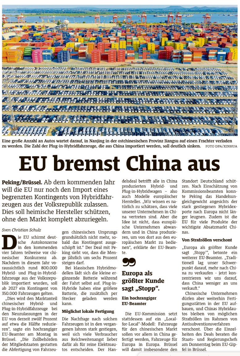 BeifangerJung's tweet photo. @E_Boeminghaus Es scheint aber so, dass man in der EU endlich erkennt, wer denn wirtschaftlich die größere Gefahr ausstrahlt. Ob Protektionismus, den man bei Trump ja noch so vehement verteufelt hat, die richtige oder zu späte Antwort ist, muss sich allerdings noch zeigen. https://t.co/9yHgS9xmBs