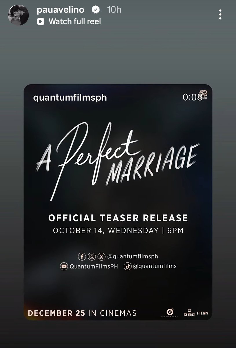 invisible_me2's tweet photo. 1 hour to go! 

Ready na ba tayo maiyak ulit? 

A PERFECT MARRIAGE TEASER

#APerfectMarriageMMFF 
#QuantumFilms
#WASDFilms
#KimChiu #PauloAvelino https://t.co/emcdD1pG3Z