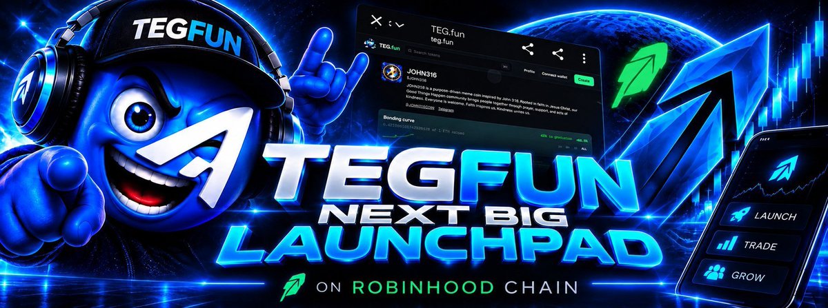 Juniordan06's tweet photo. @coldtrz $TEG is building momentum on Robinhood Chain! 🚀 TEGFUN is opening doors for new projects, growing communities, and rewarding eligible holders through its ecosystem model. 👑💎

Keep building. Keep pushing. $TEG!

@tegbotsystem https://t.co/c6te1RUk05