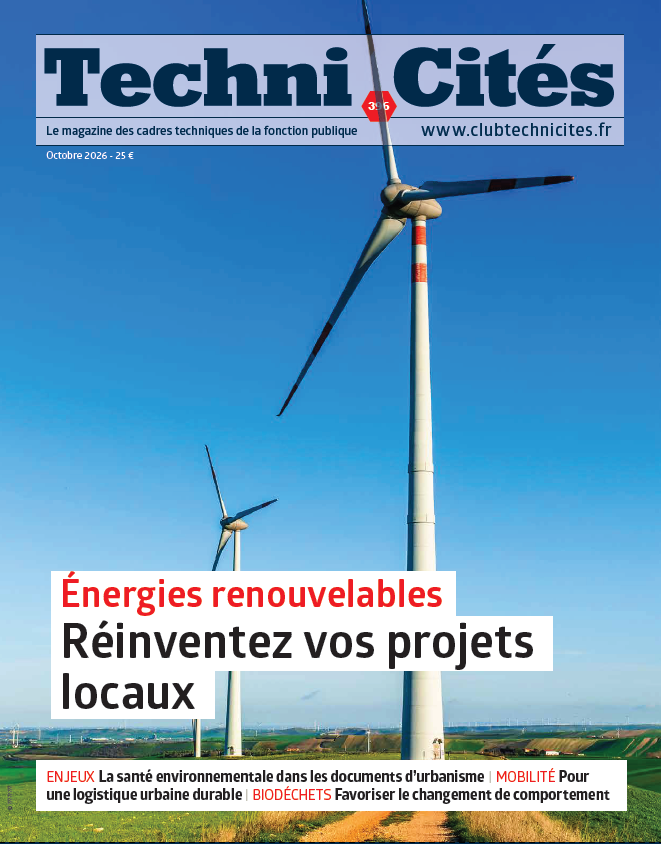 ClubTechniCites's tweet photo. Retrouvez dès aujourd'hui la dernière livraison de Techni.Cités avec un dossier sur les #energiesrenouvelables dans les #CollTer.
Sans oublier tous les retours d'expérience et un sujet consacré à la #santé environnementale dans les docs d'#urbbanisme.
https://t.co/KzYM0fmptj https://t.co/49nccqvSwy