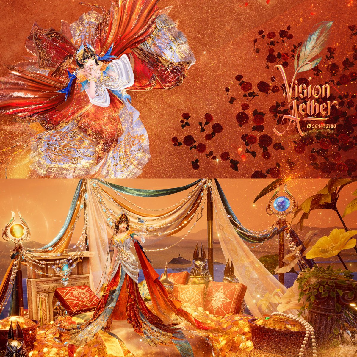 VisionAether's tweet photo. Cleo's Treasured Moments✨🪷
by Me
Full Look🔅
#InfinityNikki #Nikki #Momo #LoveNikki #ShiningNikki #Infold #HeavensReach #Nikkitwt #Infinity #Anime #Golden #Gold #Cleo #Cleopatra #Alexandria #Egypt #Pharaohs #Egyptians #Glam #Ancient #PixieCut #Turqoise #White #Hazel #Willow #Sand #Royal #Witch #Desert #Halloween #Queen
