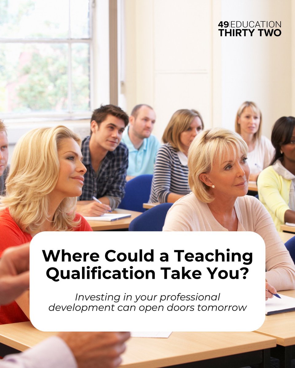 49thirtytwo's tweet photo. Teaching is a profession built on continuous learning 👏

Whether you're looking to teach in an international school, progress into leadership or strengthen your classroom practice, investing in professional development can help you move forward 

#TeacherDevelopment #PGCE #QTS https://t.co/IsJ3WqXeaE