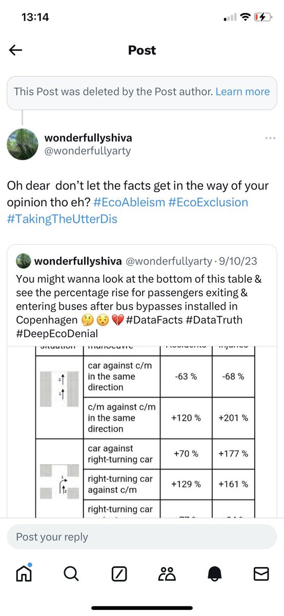 wonderfullyarty's tweet photo. @SocEnvJustice @LJRyder16 Remember the actual evidence of a huge increase in collisions between passengers/ bikes / e-bikes in Copenhagen after FBS introduced that none of the cycling orgs/ cyclists acknowledge. 🤷‍♀️#EcoAbleism #EcoExclusion https://t.co/Bmpi63Vo5H