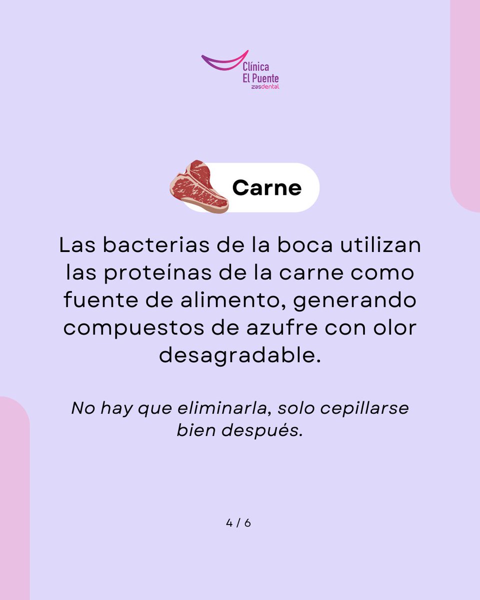 zasdental's tweet photo. Hay alimentos que generan mal aliento mucho más allá del momento en que los comes 👃

Y no siempre son los que imaginas.

La buena noticia: con una buena higiene bucal diaria, la mayoría se previenen fácilmente.

#ZasDental #MalAliento #Halitosis #SaludBucal #CuidadoDental https://t.co/kCm0FcWkCW