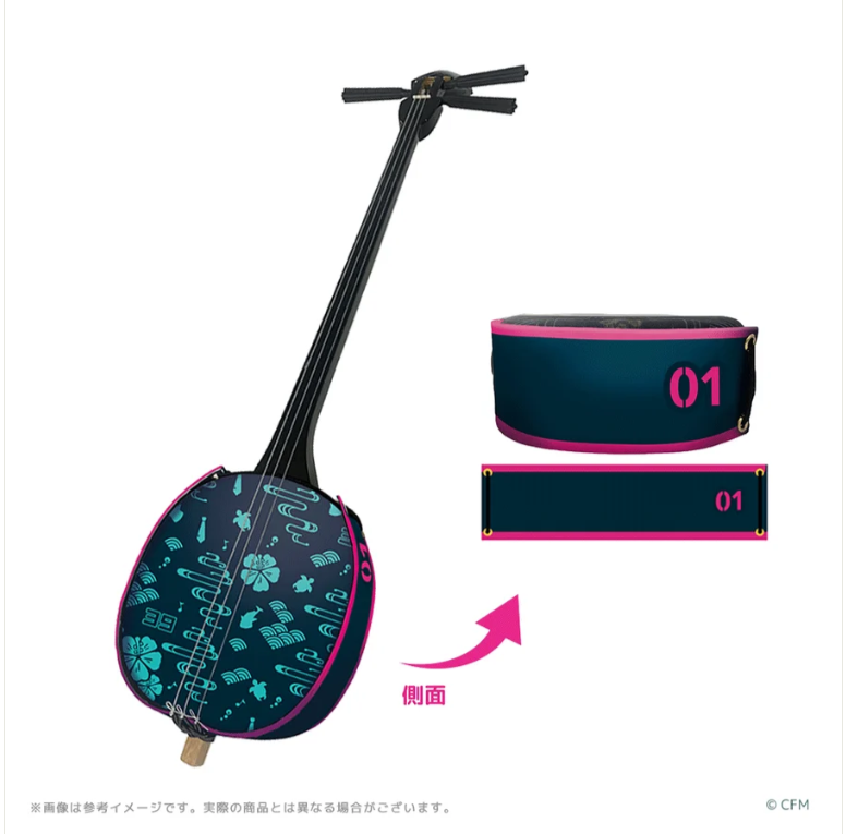 ashibi_official's tweet photo. 🌺CHURA MIKU STREET 2026 グッズ紹介🌺

【CHURA MIKU STREET 2026 コラボ三線】

沖縄の伝統楽器「三線」と『CHURA MIKU STREET 2026』がコラボ！
沖縄の伝統技術と初音ミクを組み合わせた特別なデザインです✨

#ミクストリート https://t.co/mPFMtglryU