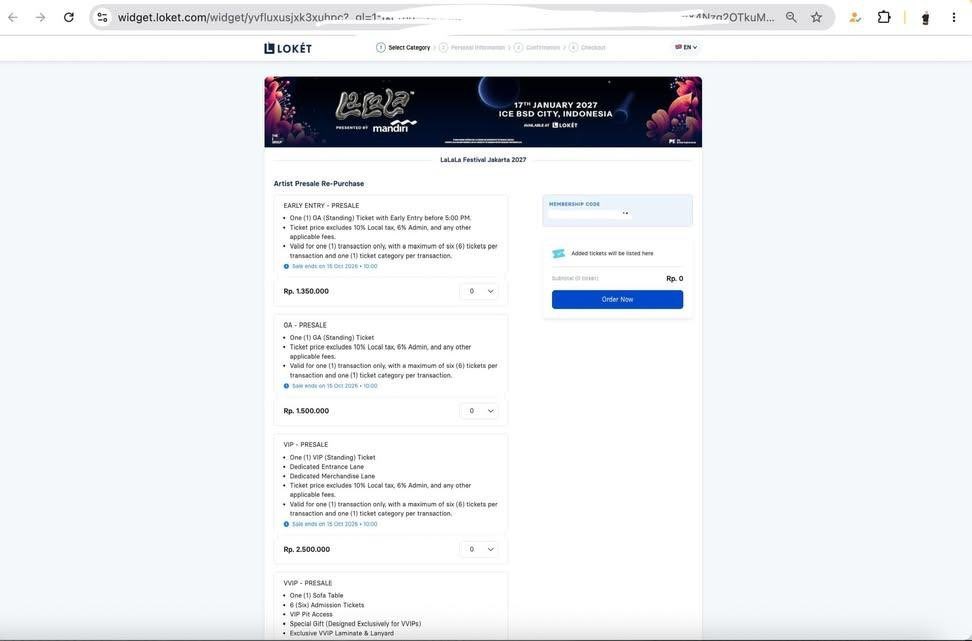 33mlzc's tweet photo. WTS LALALA FESTIVAL JAKARTA 2027

Early Entry 
GA

FEE 55tix (dibayar after secured)
Data pribadi + selfpay

langsung kirim data + metode payment ke DM yaa

t. wtb jual lalalafest tiket konser https://t.co/wW9EkIm5mH