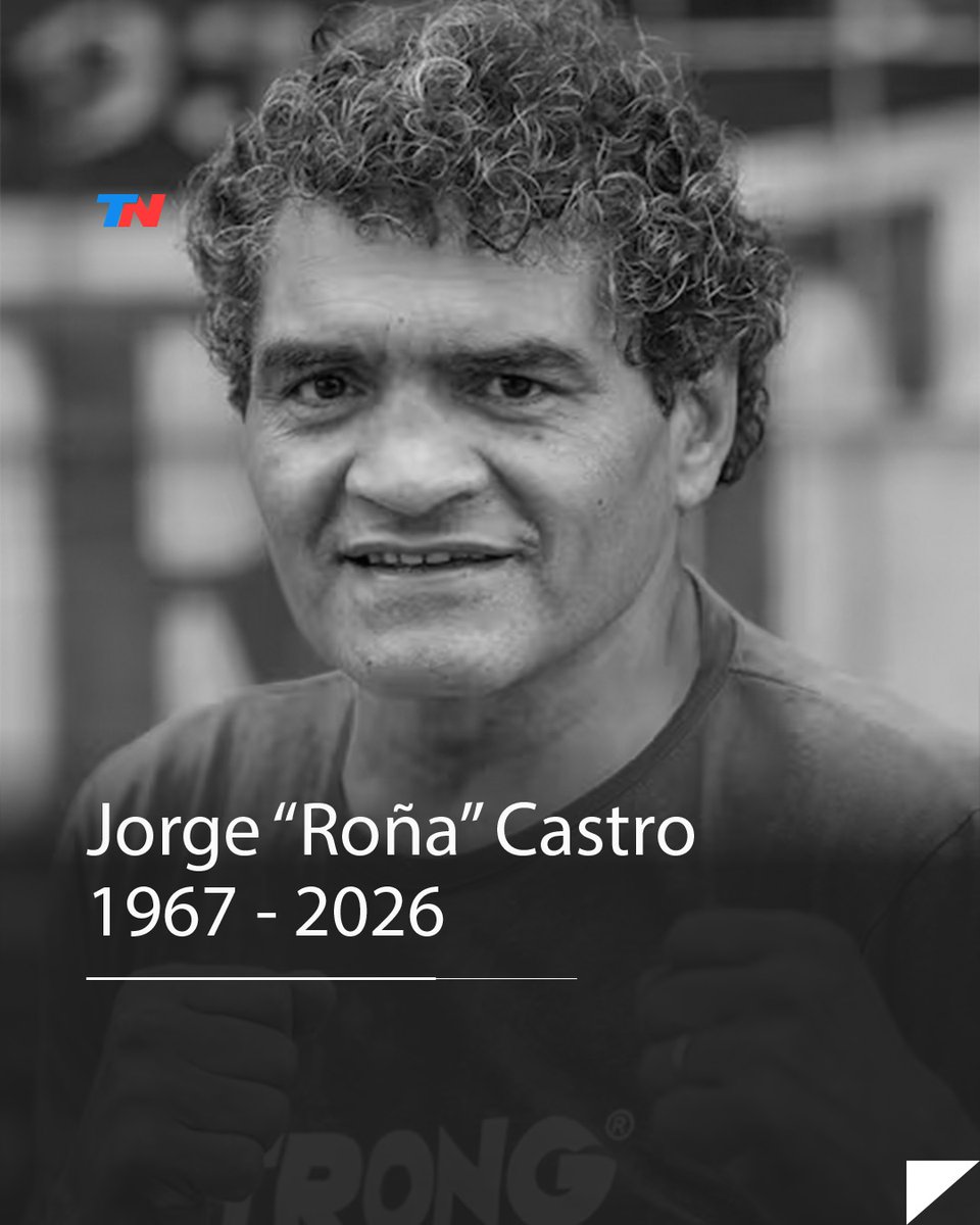 todonoticias's tweet photo. Murió a los 59 años Jorge “Roña” Castro, el excampeón mundial de boxeo: se descompensó en un bingo de Morón
https://t.co/HjQaIabyQh
El histórico boxeador fue campeón mundial de peso mediano en 1994 y protagonizó una de las peleas más recordadas, cuando venció a John David Jackson en México.