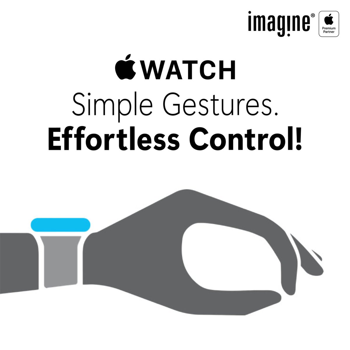 ImagineApplePR's tweet photo. A little gesture can make a big difference. ⌚✨

Control your Apple Watch with simple hand gestures, making everyday interactions feel easier and more effortless.
Because great technology should fit naturally into your life.

Try the Apple Watch experience at Imagine.

✅ Upto ₹4,000* Instant Cashback on Axis/ICICI/SBI Bank Cards
✅ Get upto ₹2,000* Exchange Bonus
✅ Upto 16 Months No Cost EMI
✅ Reward Points on every transaction
✅ GST Invoice Available
✅ Pan India Free Delivery

Visit your nearest Imagine store

Find Store https://t.co/5mghYb8Hod

Shop Online https://t.co/Zphgs4Y1ty

📞 82874-82874

#Tresor #Imagine #AppleWatchSeries12 #AppleWatchUltra4 #AppleWatchSE3 #ShopNow #ImagineApplePremiumPartner