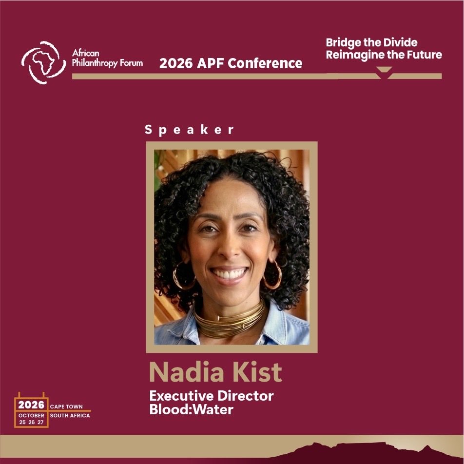 APForg's tweet photo. Meet one of the inspiring voices joining us at the 2026 APF Conference!

Introducing Nadia Kist, Executive Director of Blood.

With over 20 years of experience in global health and equitable philanthropy, Nadia is committed to strengthening African-led organisations and advancing locally owned solutions to health disparities.

Her work champions trust-based partnerships, community leadership and shifting power and resources closer to the people driving change. She also serves on the board of the East Africa Philanthropy Network and contributes to regional and global conversations on equitable philanthropy and locally led development.

At the 2026 APF Conference, Nadia will bring her perspective on community leadership, equitable philanthropy and African-led solutions to conversations about building a more inclusive and sustainable future.

📍 Cape Town, South Africa
📅 October 25–27, 2026

#APF #2026APFConference #BridgeTheDivide #ReimagineTheFuture #AfricanPhilanthropy