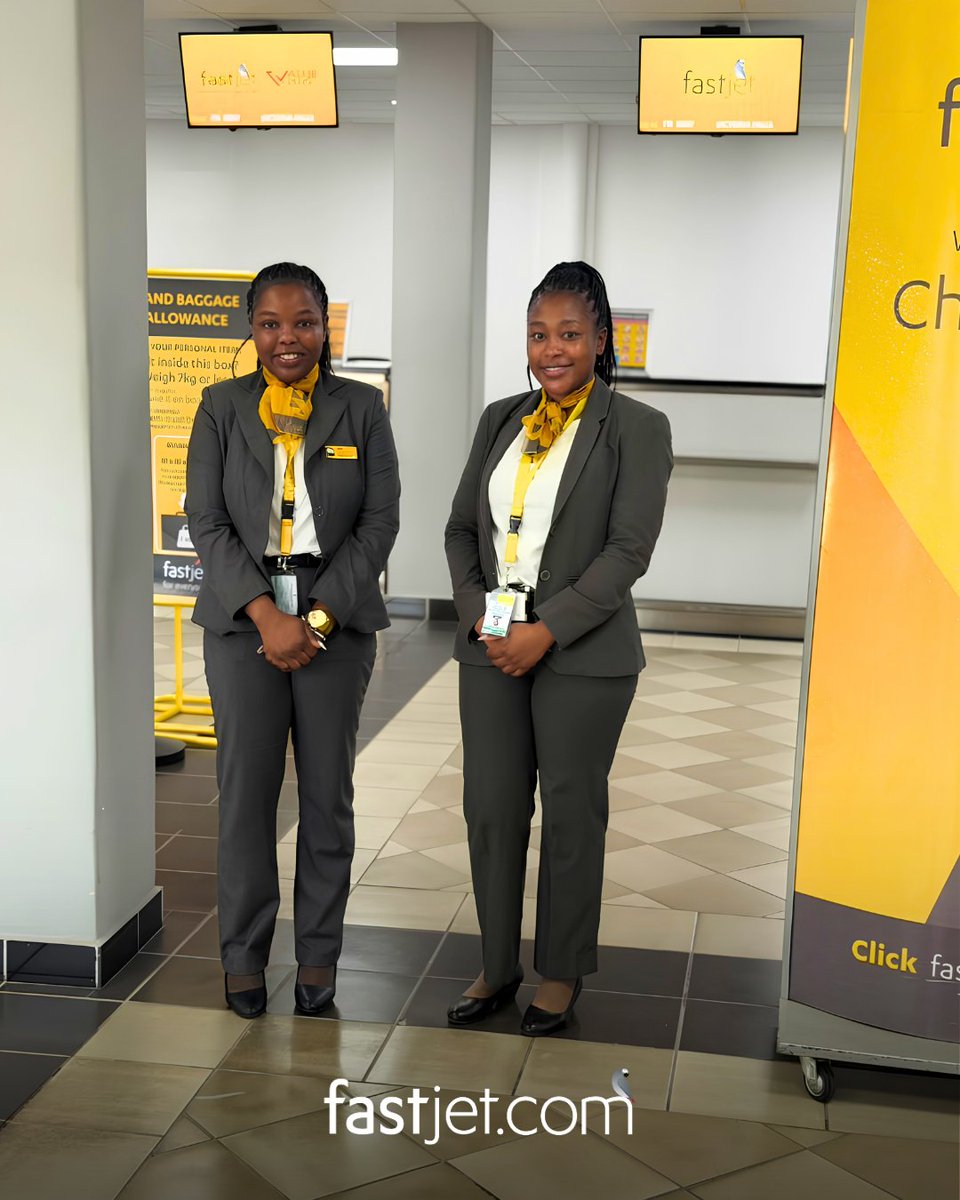 fastjet's tweet photo. 📍Domestic check-in at the Domestic Departures Terminal

Passengers flying with fastjet to Bulawayo and Victoria Falls can check in at the Domestic Departures Terminal at Robert Gabriel Mugabe International Airport.

Check-in times and flight schedules remain unchanged.

Thank you for flying with fastjet. 💛

#fastjet #Harare #RGMIA #DomesticTerminal