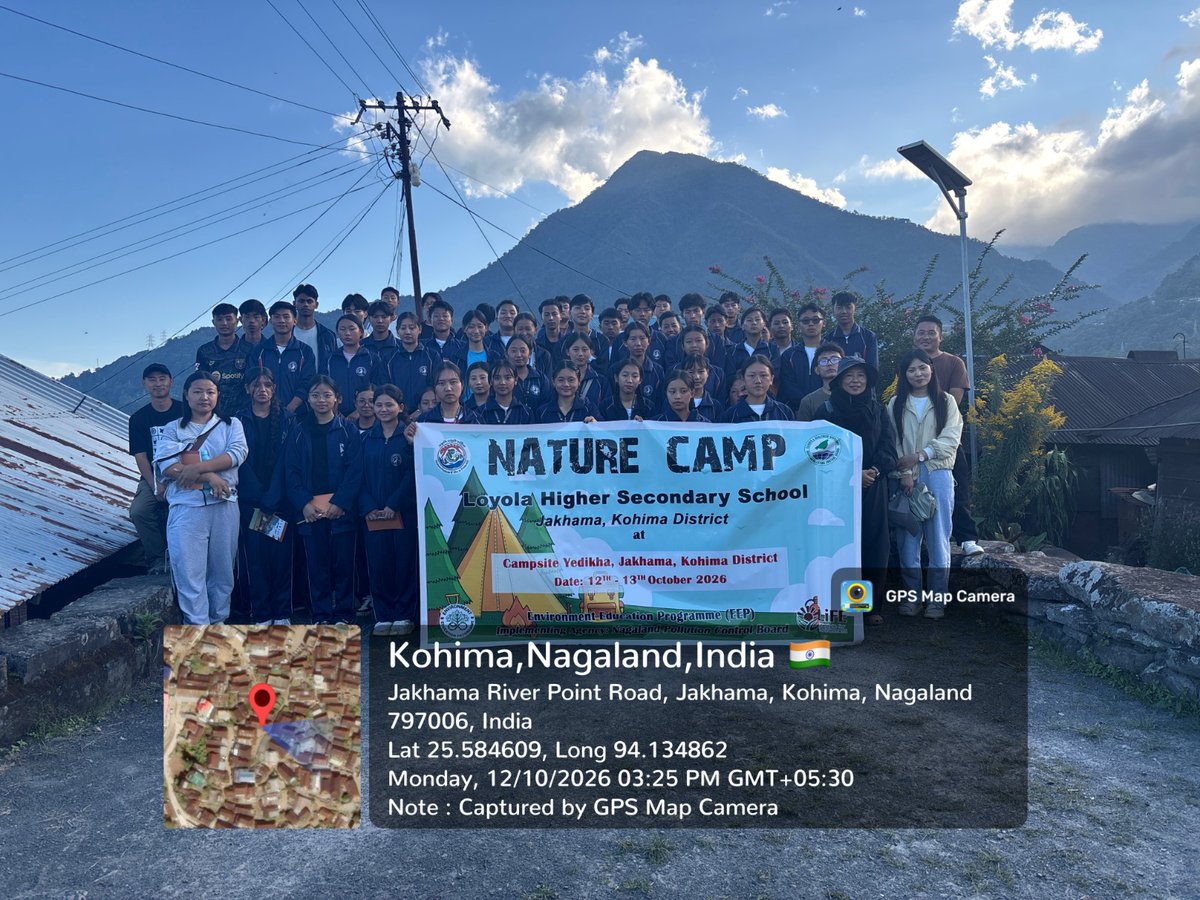 Ecoclubs_MoEFCC's tweet photo. Students of Loyola Higher Secondary School, Jakhama, Kohima, participated in a Nature Camp to explore biodiversity and understand the importance of conserving our natural heritage.@npcb_nagaland.

#EnvironmentEducationProgramme #MoEFCC #MissionLiFE #Ecoclub #Nagaland #NatureCamp https://t.co/mk3OwGcm8r