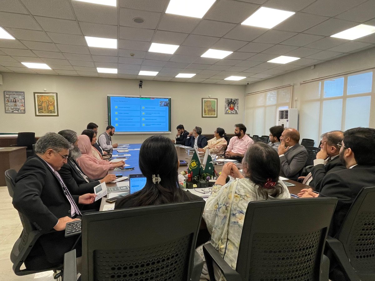 fospah's tweet photo. Fair and credible redressal of workplace harassment depends on how  Inquiry Committees handle complaints. To strengthen this capacity, FOSPAH held a  specialized training bringing together 15 participants from PEMRA,  PPRA, Helping Hands for Humanity, Skill Gate, FW &amp; Nayatel. https://t.co/fvH5oacl70