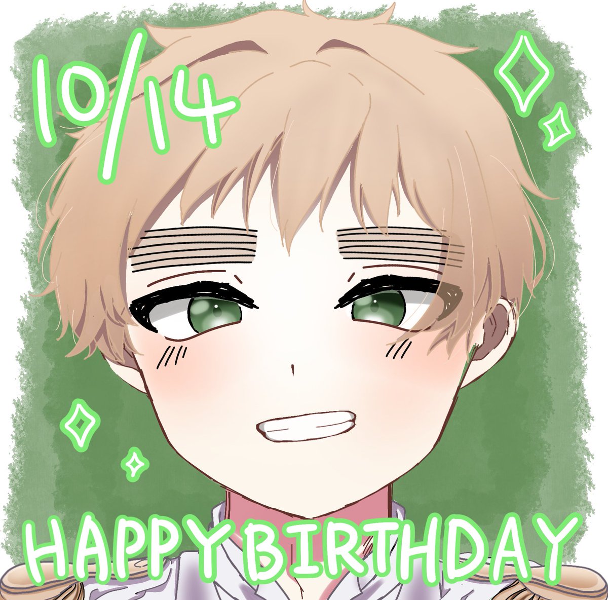 metta_pm's tweet photo. おめ！！！🎉🎉
#アーサー・カークランド生誕祭2026
#眉毛生誕祭2026 https://t.co/OoCZQBb2UY