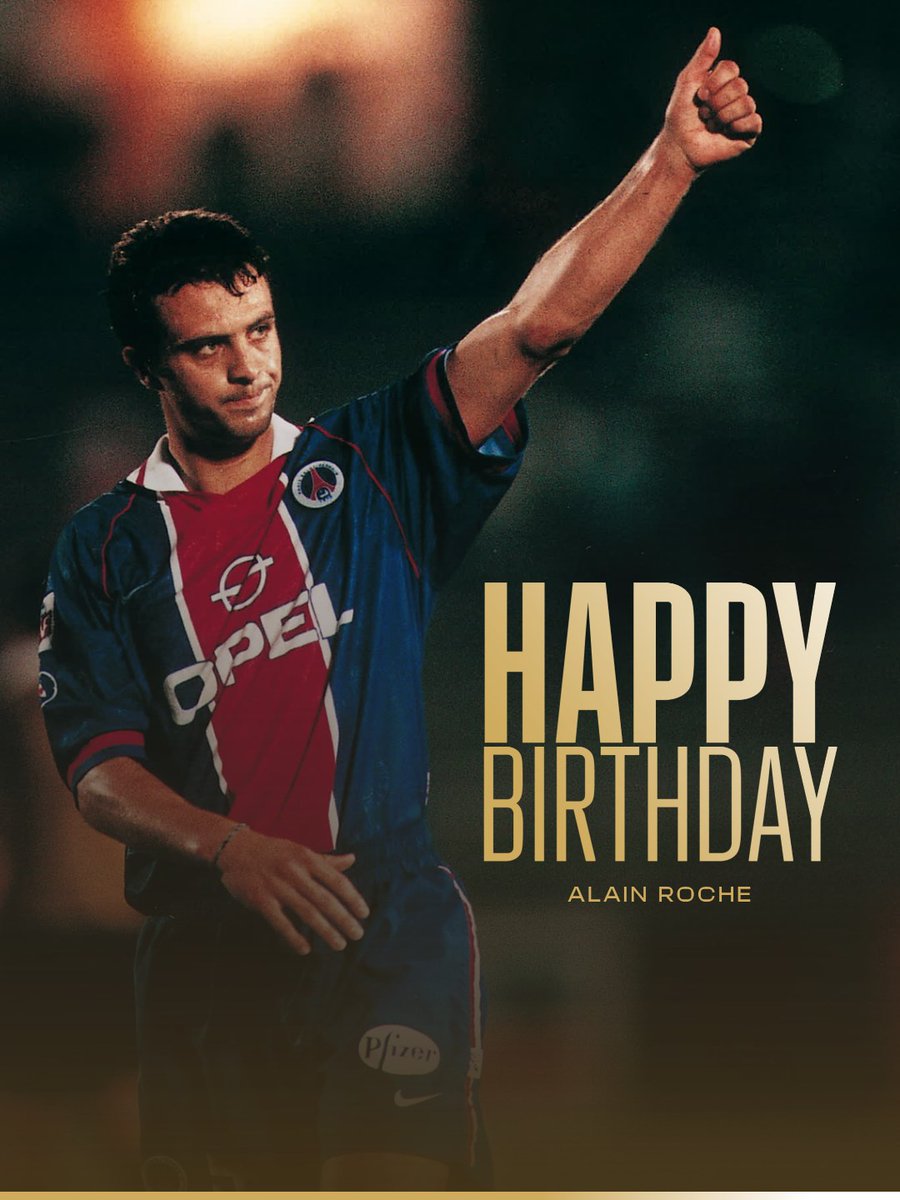 PSG_inside's tweet photo. Joyeux anniversaire à Alain Roche qui fête ses 59 ans aujourd'hui ! 🎂🔴🔵 https://t.co/YEr8zIxK0F