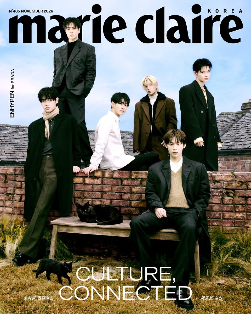 marieclairekr's tweet photo. #제작협찬 연결을 넘어 새로운 감각으로, 서로 다른 빛이 모여 하나의 세계를 이루기까지. <#마리끌레르코리아> 11월호는 #프라다 와 함께 #엔하이픈 의 찬란한 초상을 조명했습니다. 오늘 오후 7시, 그 특별한 커버를 공개합니다.

#Enhypen #Prada #PradaHoliday @ENHYPEN @Prada https://t.co/TOJVSsuFHp