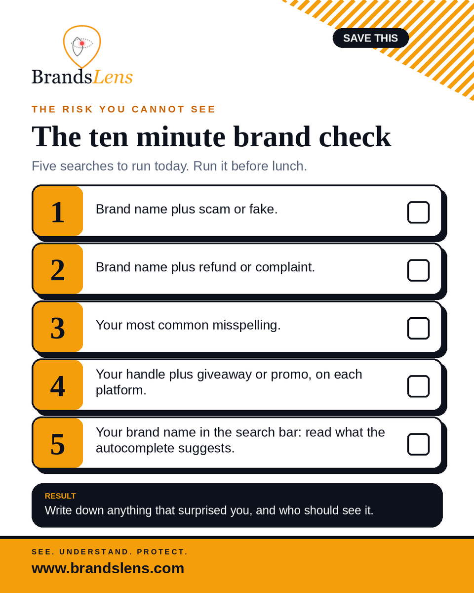 BrandsLens's tweet photo. If this takes more than ten minutes every week, that is what monitoring is for. https://t.co/pGXxjZRFL7