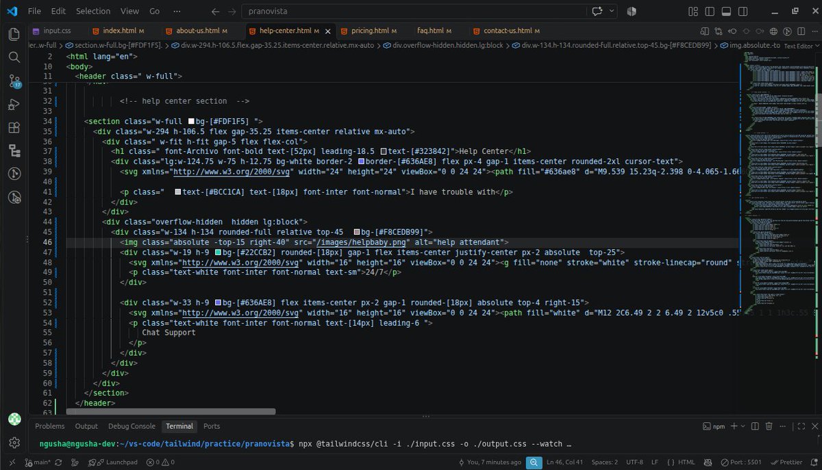 Ngusha_'s tweet photo. Day31 #100daysofcode | Day71 #200daysofcode at
@blockfuselabs 

i am thankful for this journey so far, still learning, still building, still making mistakes, still relearning but definitely making progress. building the help center of the  pranovista wellness website. https://t.co/YWIBHYAf63