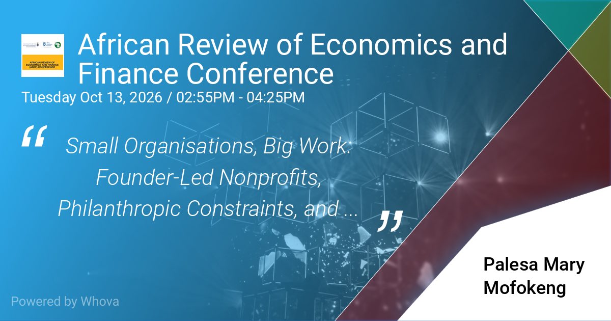 leesa_mary's tweet photo. 📍 African Review of Economics and Finance (AREF) Conference 

@review_african 

#PhDJourney #AREFConference2026 #ConferencePresentations https://t.co/fL5I6Wm8Of