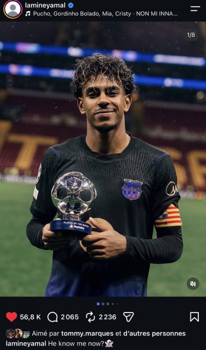 ActualiteBarca's tweet photo. Lamine: « Il me connaît maintenant? » https://t.co/ZxFU9PescH