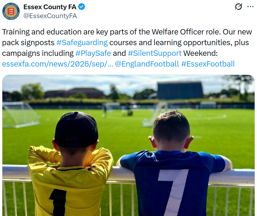 EssexCountyFA's tweet photo. We proudly supported the national campaign, which returned with the theme ‘#KeepUpTheConvo’, encouraging everyone involved in football to create regular opportunities for children and young people to share their thoughts, experiences and concerns in a positive, supportive environment.