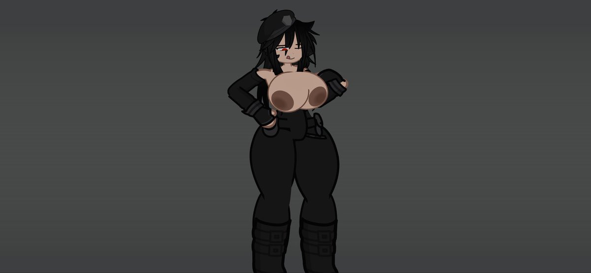 Infernohw's tweet photo. This is Abbie. Leader of a small group called “The Fallen Black Fires”

Age: 24

Weapon Class: Assault Rifles

Likes: Being Gloomy, hearing metal and rock

Dislikes: Enemies she encounters 

Personality: Calm, Slightly Chaotic, Quiet humor, Mischievous, leadership (shes kind of a Dick)

Status: Often Horny

Avaliable for Roleplays only 

#gachalife2 #gachansfw #gachasex #gachaporn