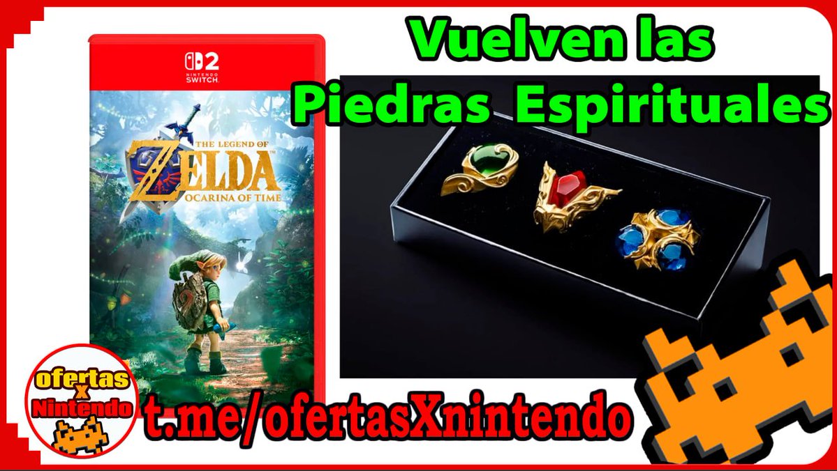 ofertasXjuegos's tweet photo. VUELVEN LAS PIEDRAS ESPIRITUALES A
🥰  NINTENDO STORE

💟The Legend of Zelda: Ocarina of Time💟

🎮  Juego Físico 69.99€
https://t.co/nqjYBJPxdA

🤑 Recuerda que en la Nintendo Store no desembolsas tus rupias hasta un par de días antes del lanzamiento y que el envío es gratis para compras de +25€