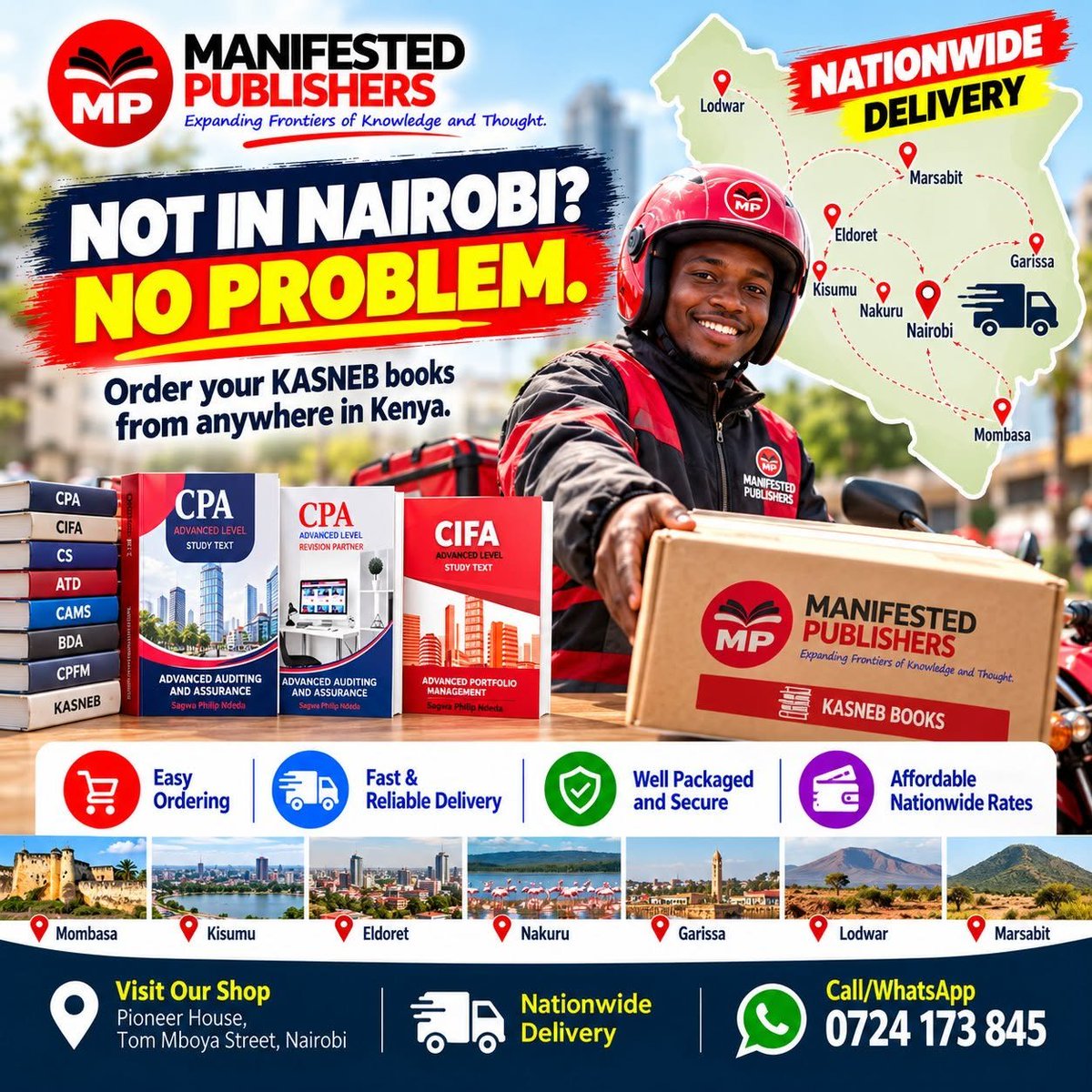 ManifestedP's tweet photo. 📷 CPA BOOKS DELIVERED COUNTRYWIDE! 📷

Get quality CPA study materials delivered wherever you are . #mashujaa #fuelinggrowth #capitalAinvestmentbank #rwanda #rejeshafunds https://t.co/mYmWKkTS2l
