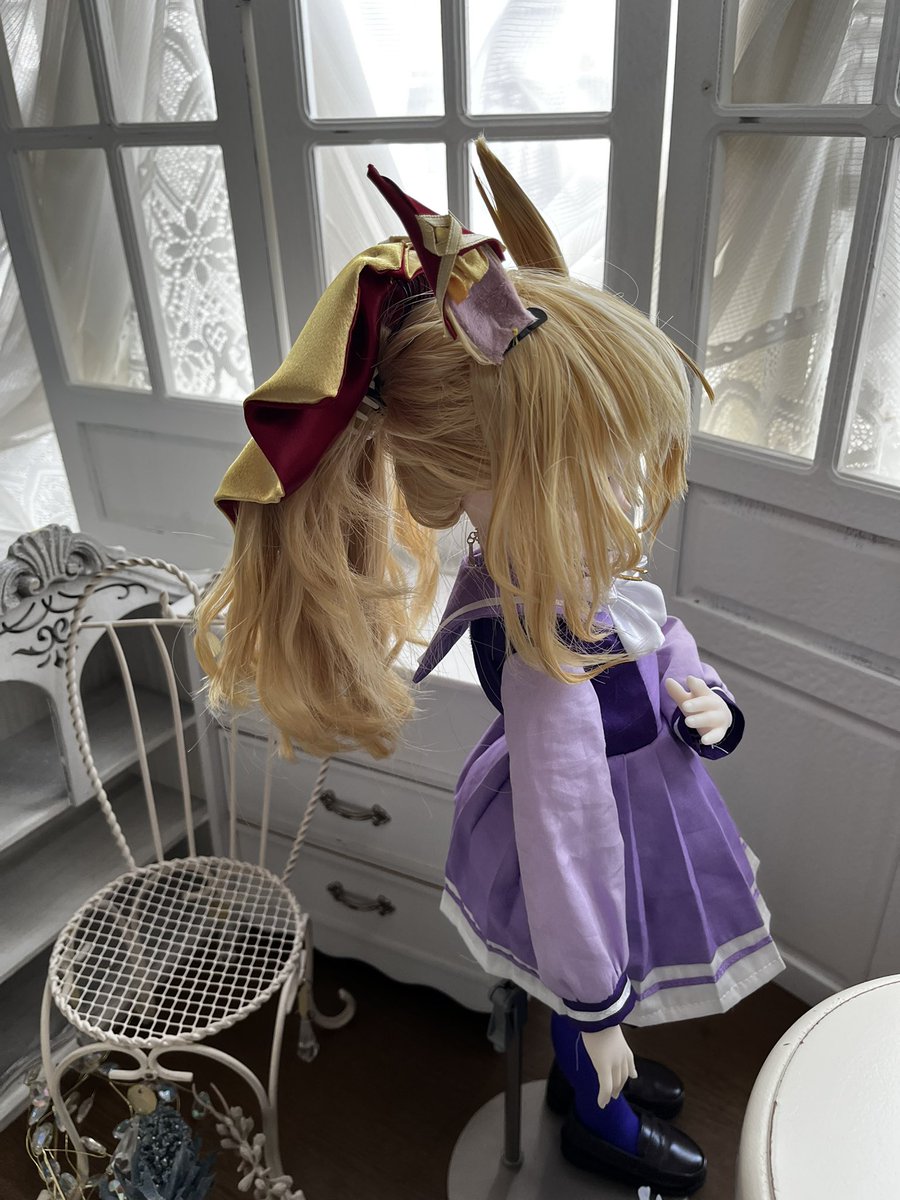 LiraCanopus's tweet photo. タグお借りします(❁ᴗ͈ˬᴗ͈)

デュランダル嬢お披露目です✨️✨️

反省点はいっぱいあって…
ポニテはもう１回作り直します
なんかこう…もっと上手くできそうな気がする笑

かわいい"(∩>ω<∩)"

#トレセン学園ドール部
#デュランダル
#ウマ娘 https://t.co/a6hvirKSpF