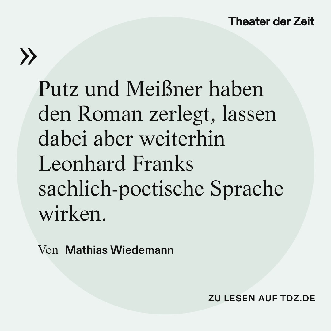 theaterderzeit's tweet photo. Muss Theater erst lokal relevant sein, um auszustrahlen? Mathias Wiedemann sieht Daniel Morgenroths Würzburger Start mit Leonhard Frank.

Text von Mathias Wiedemann, Mainfranken Theater Würzburg

Foto: Nik Schölzel

Den ganzen Text gibt’s hier ✨
👉 https://t.co/pnjJkCxipK https://t.co/QHLkZMs73u