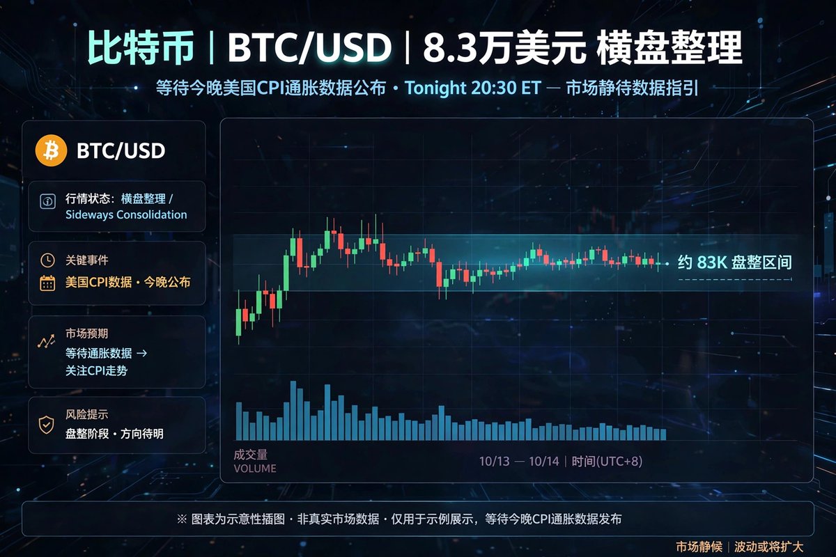 tngzhhu8's tweet photo. 比特币8.3万美元横盘等CPI，24小时BTC和ETH空头爆仓5800万美元。今晚8点半通胀数据公布，超预期可能砸穿8万，低于预期直接起飞。玩合约的今晚别睡了！ https://t.co/srG05OisMB
