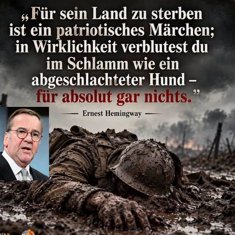 Ruhrpottler3005's tweet photo. #GPN #UPN #FPN #SPN #GBPN #einervonuns
@NaomiSeibt @FoxNews @foxnewspolitics
@realDonaldTrump @JDVance @SecRubio

... und wenn du einen ganz schlechten Tod hast, denkst du noch an die Pfeife, auf die du reingefallen bist. Krieg ist was für Söldner .. nicht für Bürger. Und wenn der Krieg verloren ist, und die Bundeswehr kann NICHTS anderes als in dieser Situation verlieren, ändert sich kaum was. Nur andere Gesichter in der Regierung  ...
Was zuweilen auch was Positives hat 😉