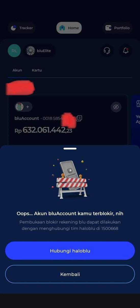 cadoize3's tweet photo. Hati2 yang menabung di blubybcadigital uang saya 630jutaan di blokir sepihak, tidak bisa ditarik, tidak bisa digunakan dan sudah 2 minggu masih belum dibuka blokirnya. blubybcadigital saya minta penjelasannya, nomor laporan BDB8956835940. https://t.co/gsqnnoMzTL