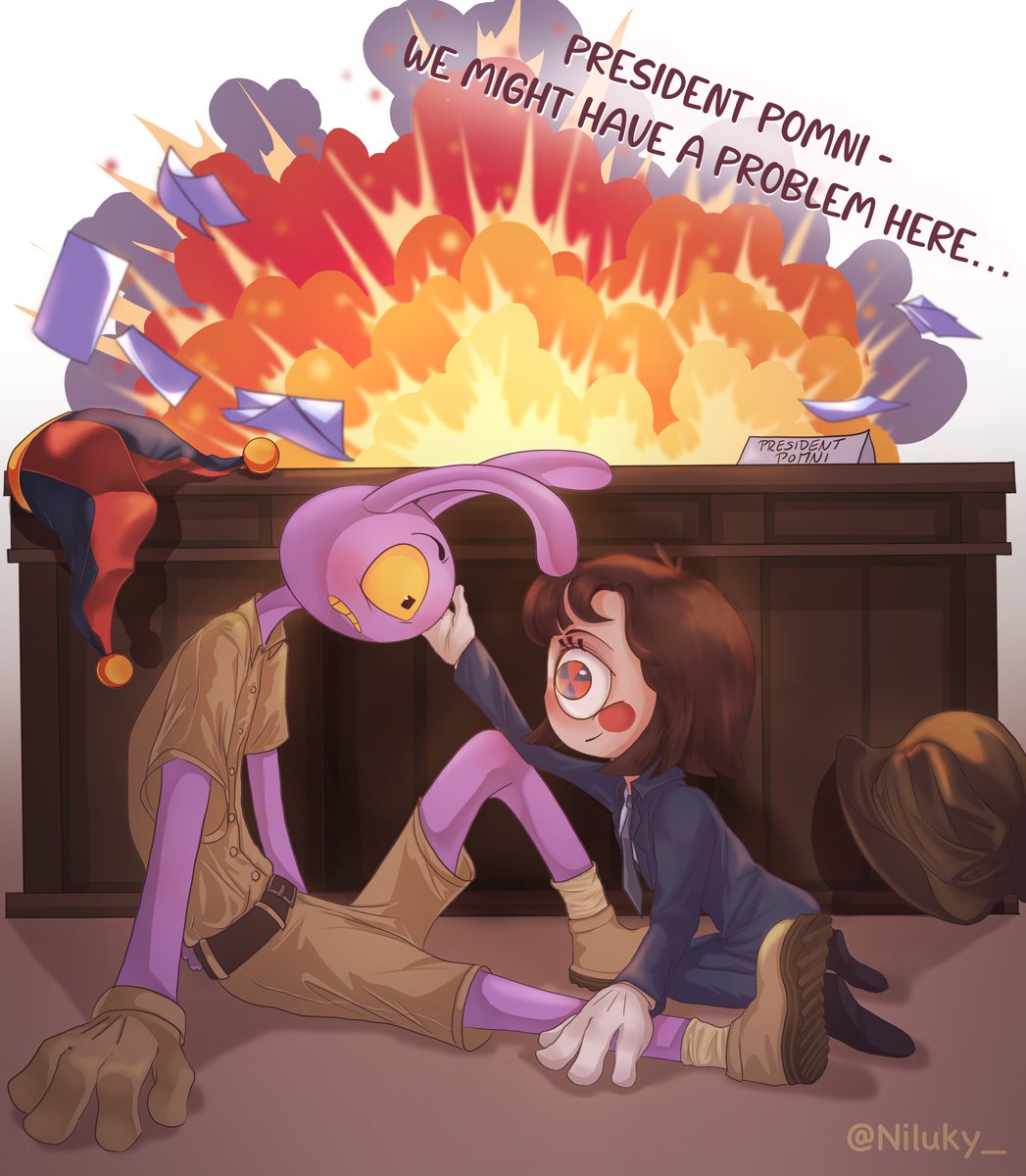 Niluky_'s tweet photo. Day 6: President and Extremist
They're handling it...
#funbuntober2026 #funnybunny #jax #pomni #tadc https://t.co/OKRFNxdfve