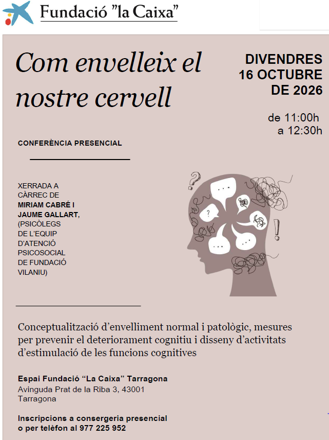 EAPS_Vilaniu's tweet photo. Aprendre a cuidar el cervell és invertir en benestar i qualitat de vida.
Us hi esperem!
#FundaciólaCaixa #FinaldeVida #MalaltiesAvançades #EnvellimentActiu @CatEaps @FundlaCaixa https://t.co/GvHJ3fq1mO