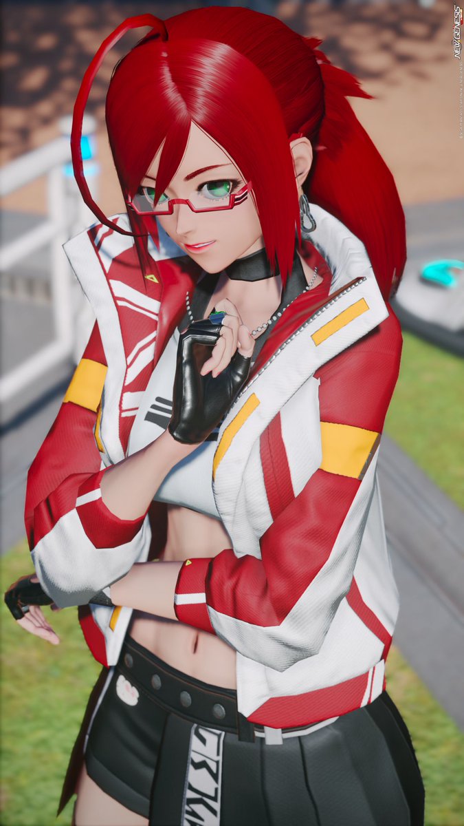 M321_2's tweet photo. アウター白くしたからだいふくうさぎステッカーにしてみて、それならとウッサーピアス。
#PSO2NGS_SS
#メンテの日じゃないけどSSを貼る https://t.co/O0AUGnQgNJ