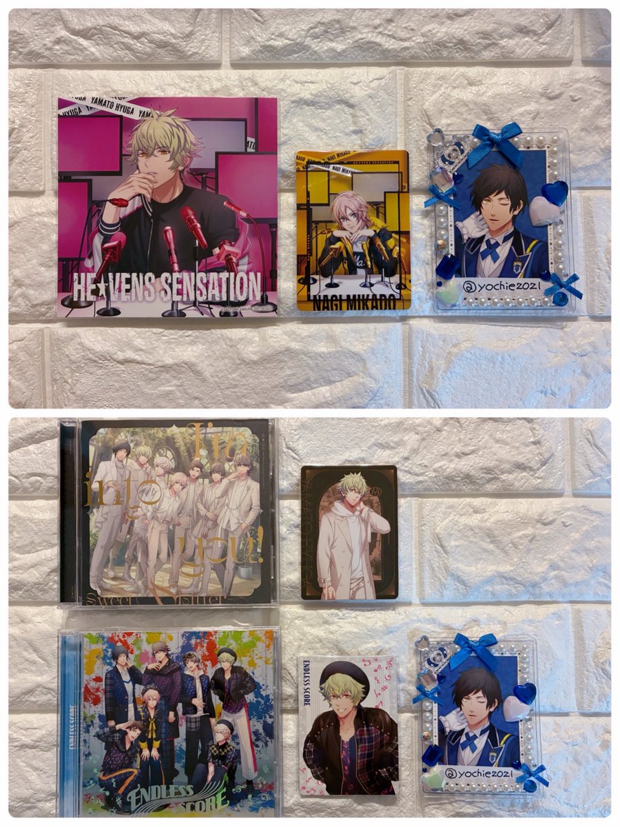 yochie2021's tweet photo. 【交換】
うたプリ  HE★VENS SENSATION  
I'm into you!  メッセージカード
特典　アナザージャケット　ミニアルバム
ENDLESS SCORE  
譲：
●アナジャケ　大和
●メセカ　　ナギ、大和

求：同種綺羅

•🕒17日ヘヴ庭手渡し相談、郵送
•お探しの方おられましたらお声掛けください♪ https://t.co/JpgmopbQJH