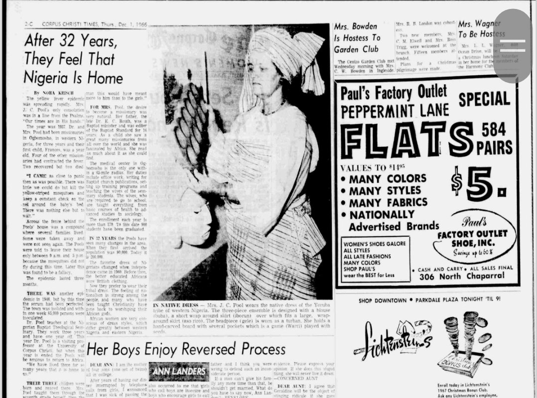 yorubalite's tweet photo. Corpus Christi Times, Texas, December 1, 1966 https://t.co/QkaJ37xmMZ